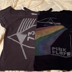 Pink Floyd Splice Tshirt Off the Shoulder Size M